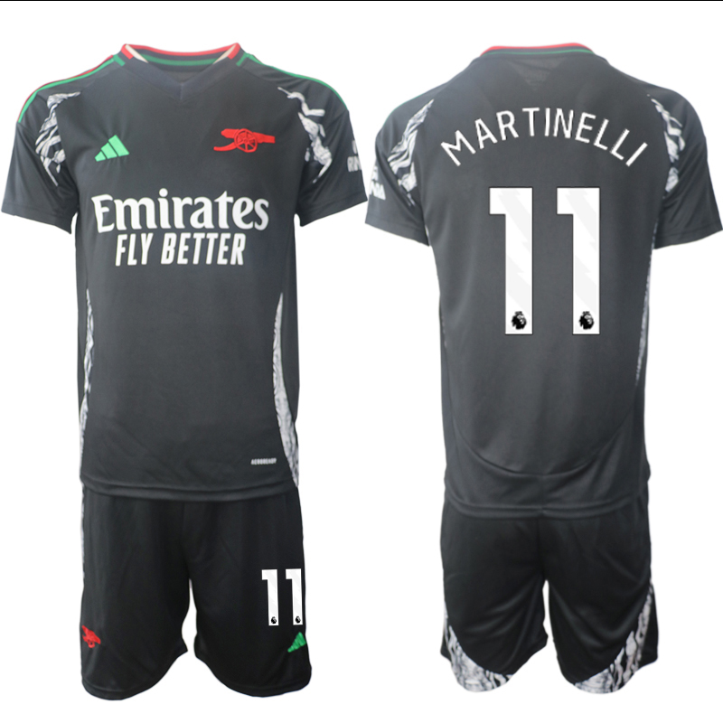 Men 2024-2025 Club Arsenal away Black #11 Soccer Jersey->indianapolis colts->NFL Jersey